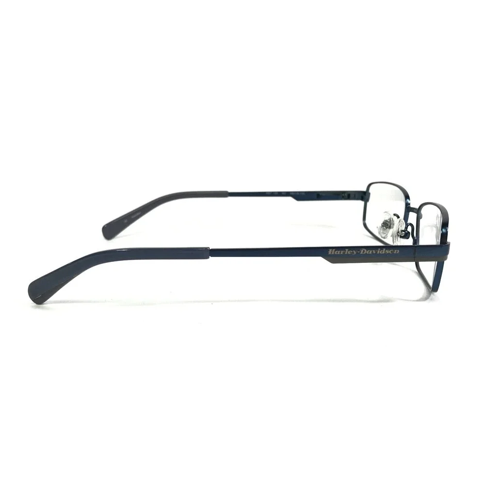 Harley Davidson Eyeglasses Frames Kids HDT 120 NV Blue Rectangular 48-16-130